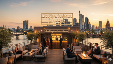 Rooftop-Location Frankfurt.