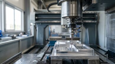 CNC Fertigung im Maschinenbau.